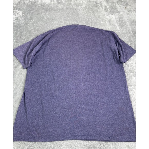 Vintage 90s Native American Wolf Short Sleeve T Shirt Men's Size XL Purple - Picture 2 of 9